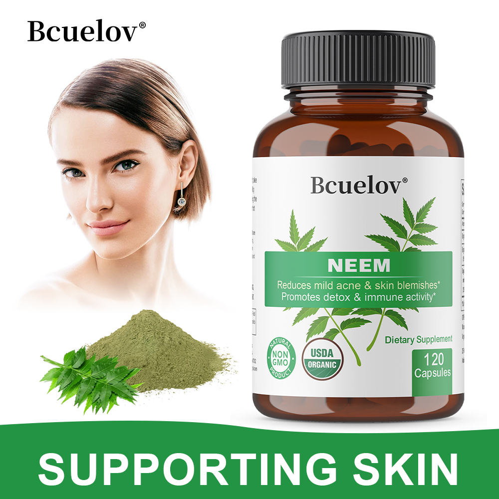 Organic Neem Leaf Capsules, He - Herbal Supplement 评论和价格