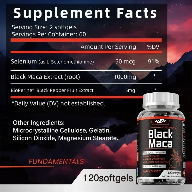 Black Maca Supplement - with B - Herbal Supplement 评论和价格